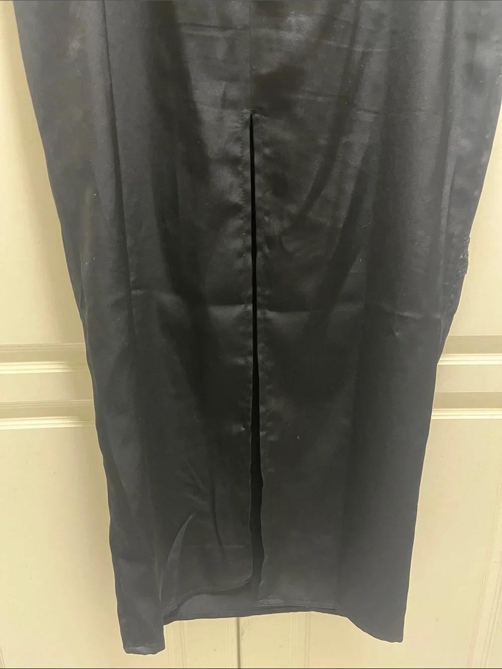 Meshki Black Lace-Trim Maxi Skirt - Women's Skirt